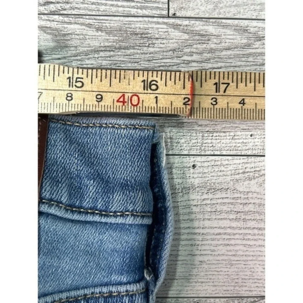 Hollister 33x32‎ Mens Slim Straight Epic Flex Distressed Ripped Blue Jeans